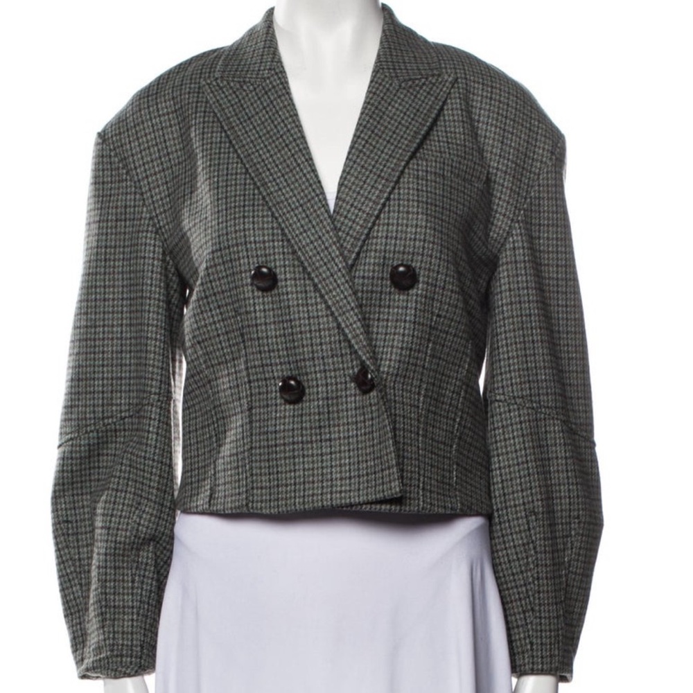 Veronica  Beard Plaid Sybille Cropped Blazer NWOT - Picture 7 of 10